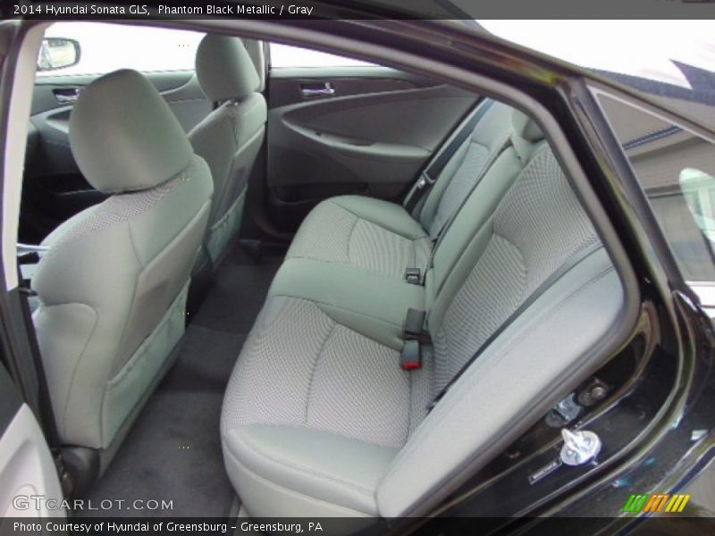 Phantom Black Metallic / Gray 2014 Hyundai Sonata GLS