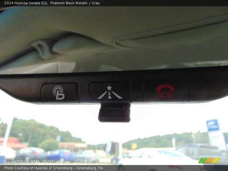 Phantom Black Metallic / Gray 2014 Hyundai Sonata GLS