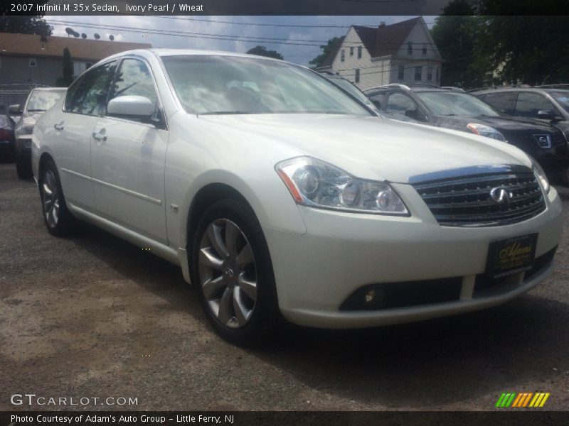 Ivory Pearl / Wheat 2007 Infiniti M 35x Sedan