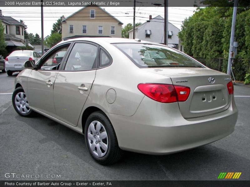 Laguna Sand Metallic / Beige 2008 Hyundai Elantra GLS Sedan
