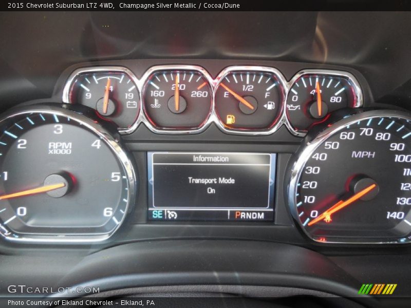 Champagne Silver Metallic / Cocoa/Dune 2015 Chevrolet Suburban LTZ 4WD