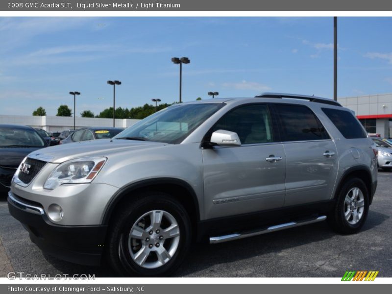 Liquid Silver Metallic / Light Titanium 2008 GMC Acadia SLT