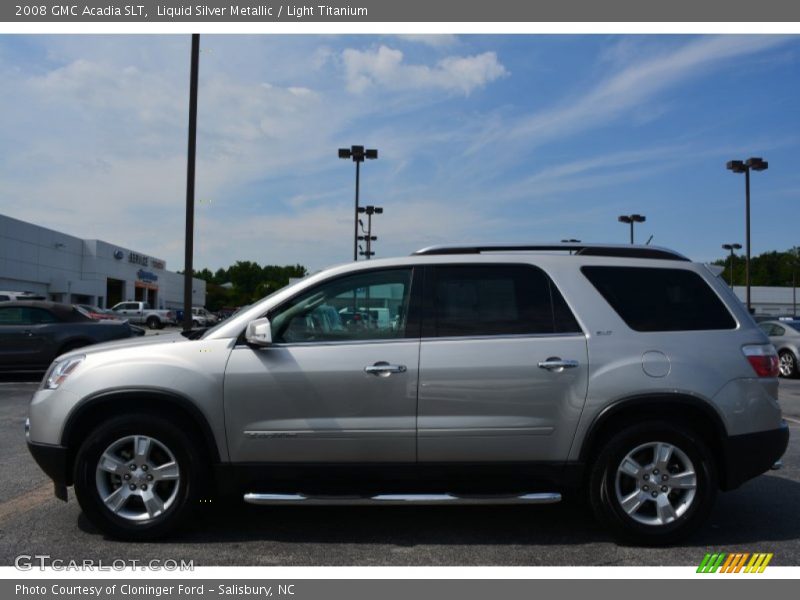 Liquid Silver Metallic / Light Titanium 2008 GMC Acadia SLT