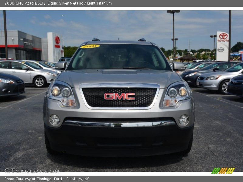 Liquid Silver Metallic / Light Titanium 2008 GMC Acadia SLT