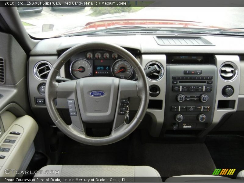 Red Candy Metallic / Medium Stone 2010 Ford F150 XLT SuperCab