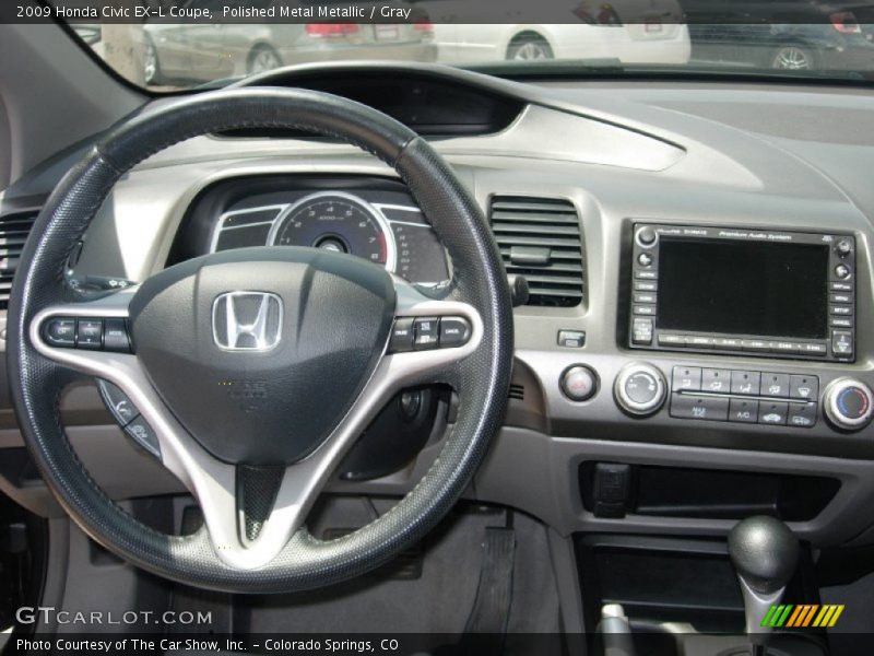 Polished Metal Metallic / Gray 2009 Honda Civic EX-L Coupe