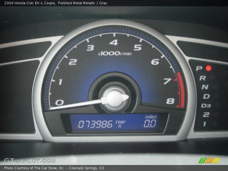 Polished Metal Metallic / Gray 2009 Honda Civic EX-L Coupe