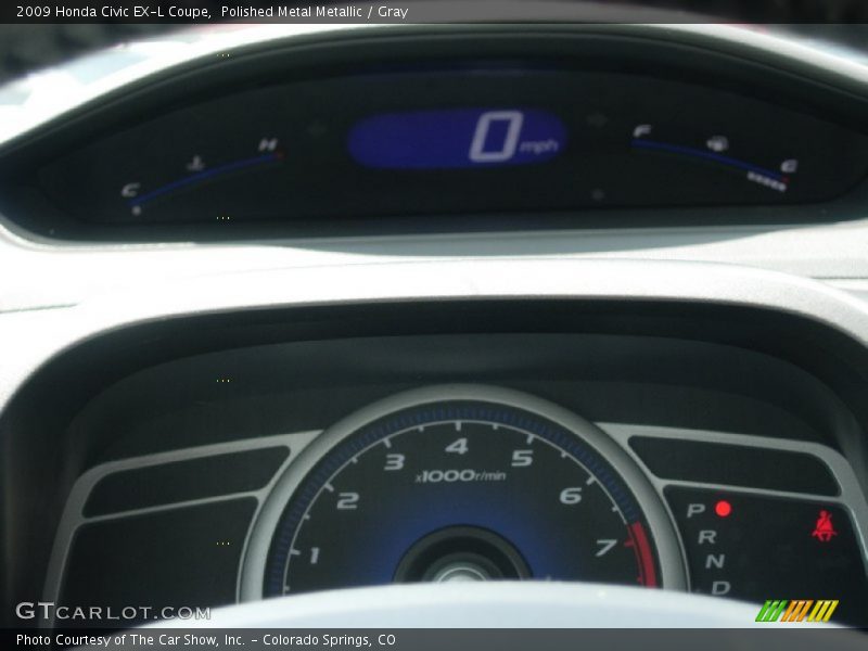Polished Metal Metallic / Gray 2009 Honda Civic EX-L Coupe