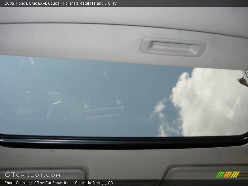 Polished Metal Metallic / Gray 2009 Honda Civic EX-L Coupe