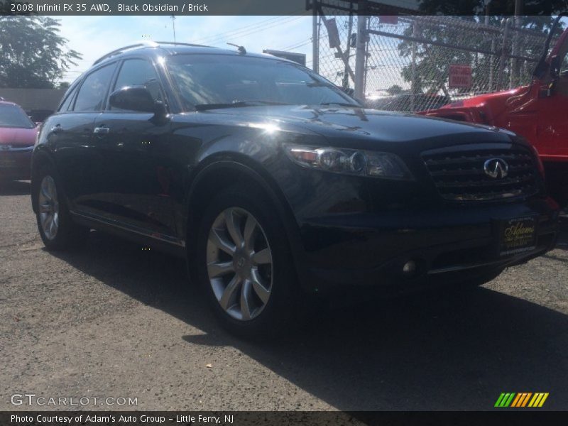 Black Obsidian / Brick 2008 Infiniti FX 35 AWD