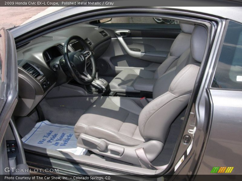 Polished Metal Metallic / Gray 2009 Honda Civic EX-L Coupe