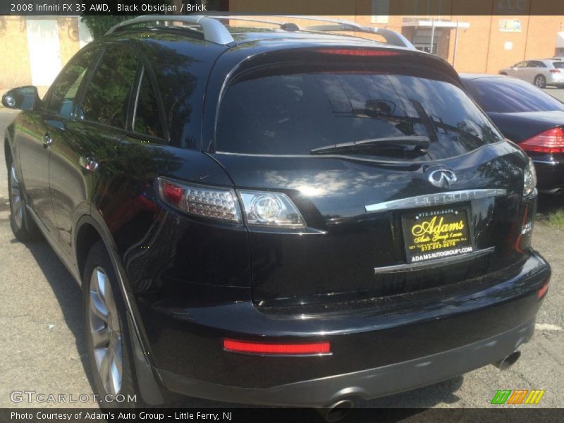 Black Obsidian / Brick 2008 Infiniti FX 35 AWD