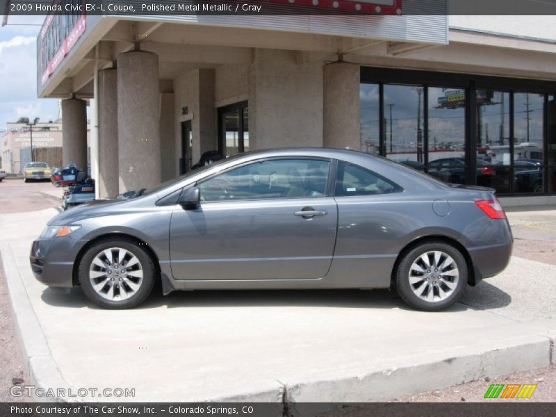 Polished Metal Metallic / Gray 2009 Honda Civic EX-L Coupe