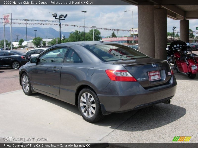 Polished Metal Metallic / Gray 2009 Honda Civic EX-L Coupe