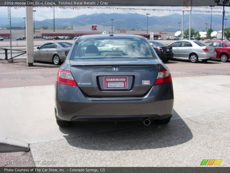 Polished Metal Metallic / Gray 2009 Honda Civic EX-L Coupe