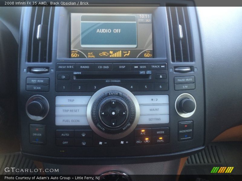 Black Obsidian / Brick 2008 Infiniti FX 35 AWD