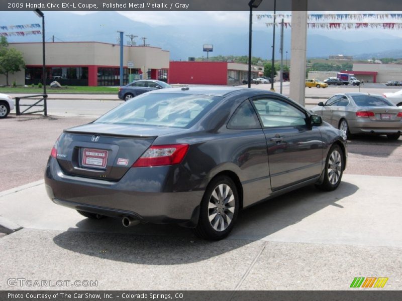 Polished Metal Metallic / Gray 2009 Honda Civic EX-L Coupe