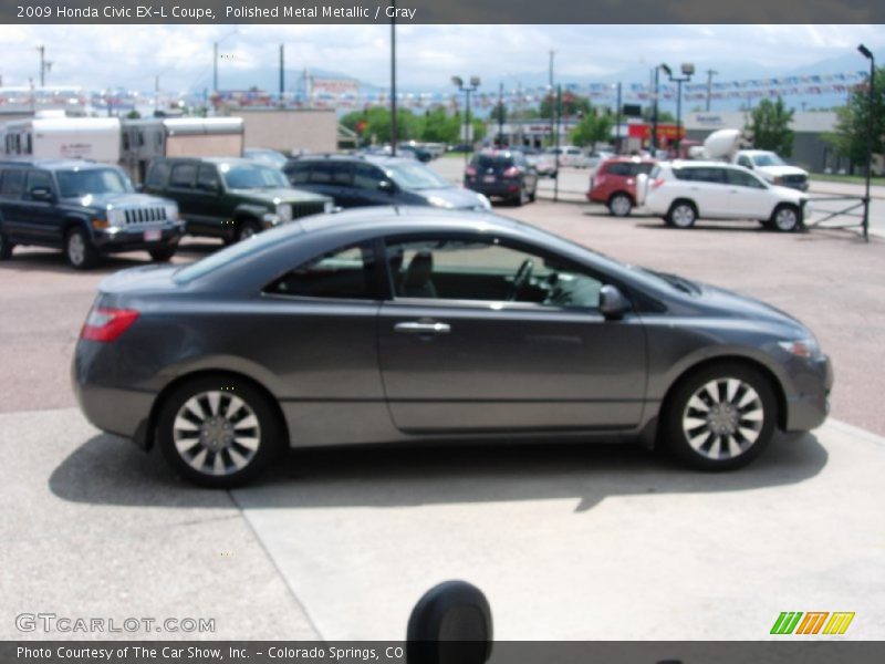 Polished Metal Metallic / Gray 2009 Honda Civic EX-L Coupe