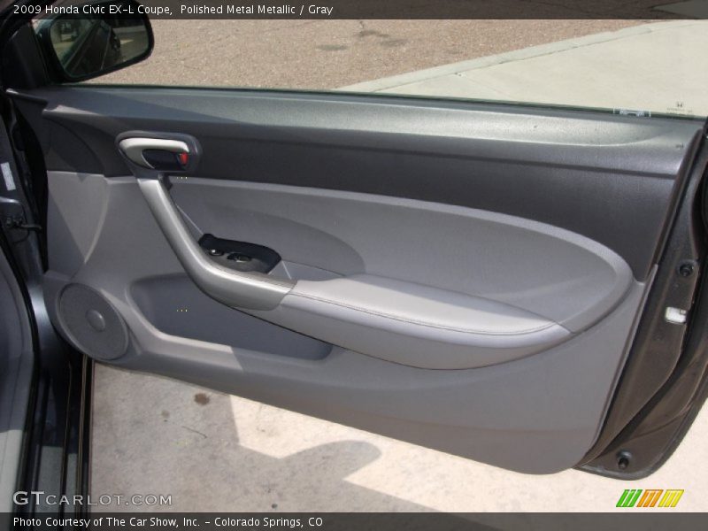Polished Metal Metallic / Gray 2009 Honda Civic EX-L Coupe