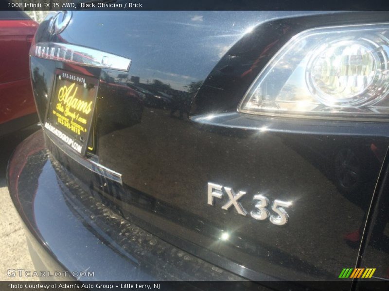Black Obsidian / Brick 2008 Infiniti FX 35 AWD