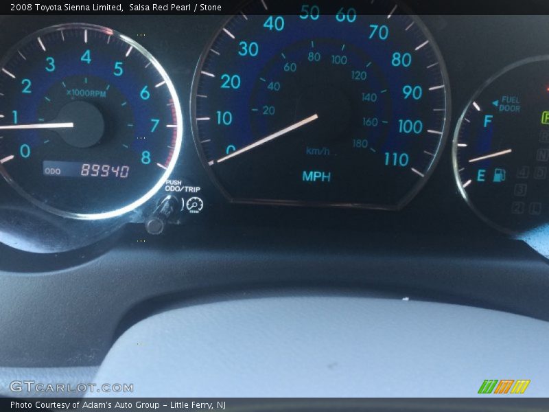 Salsa Red Pearl / Stone 2008 Toyota Sienna Limited