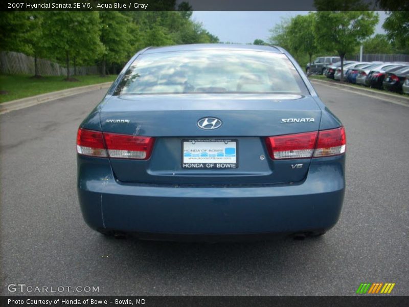 Aqua Blue / Gray 2007 Hyundai Sonata SE V6