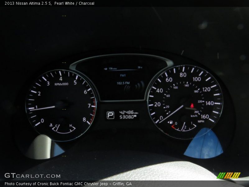 Pearl White / Charcoal 2013 Nissan Altima 2.5 S