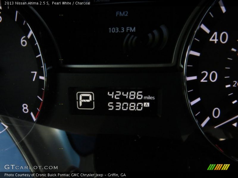 Pearl White / Charcoal 2013 Nissan Altima 2.5 S