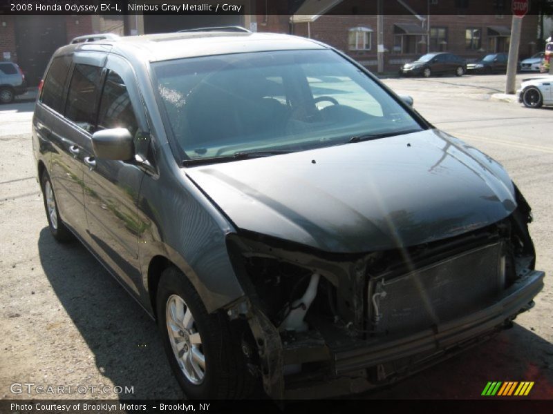 Nimbus Gray Metallic / Gray 2008 Honda Odyssey EX-L