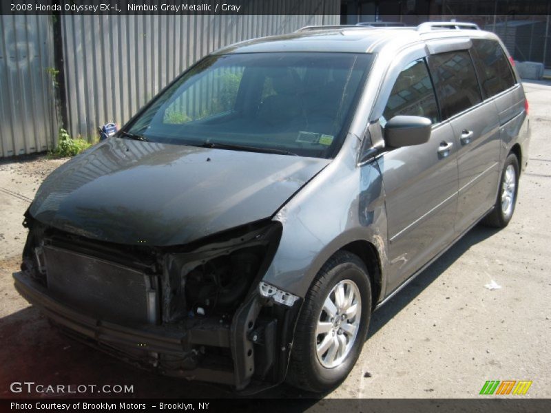 Nimbus Gray Metallic / Gray 2008 Honda Odyssey EX-L