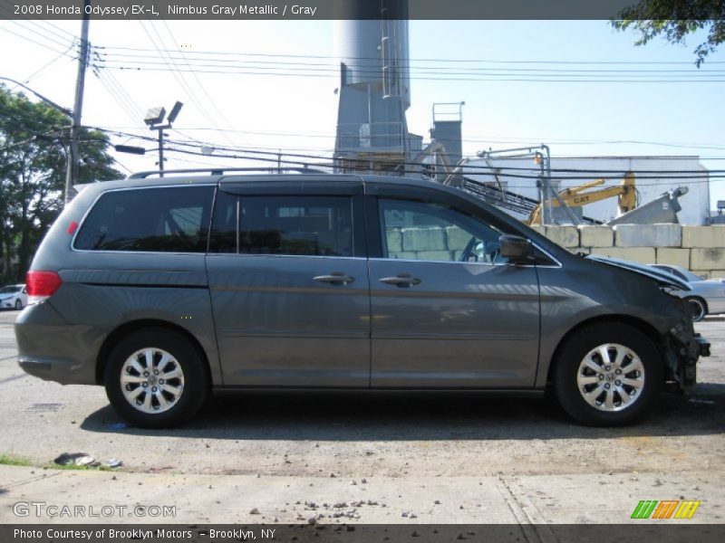 Nimbus Gray Metallic / Gray 2008 Honda Odyssey EX-L