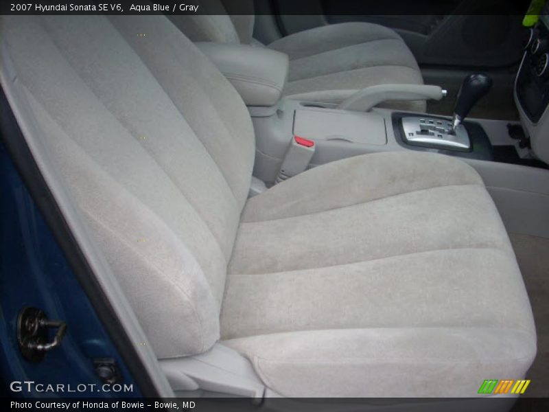 Aqua Blue / Gray 2007 Hyundai Sonata SE V6