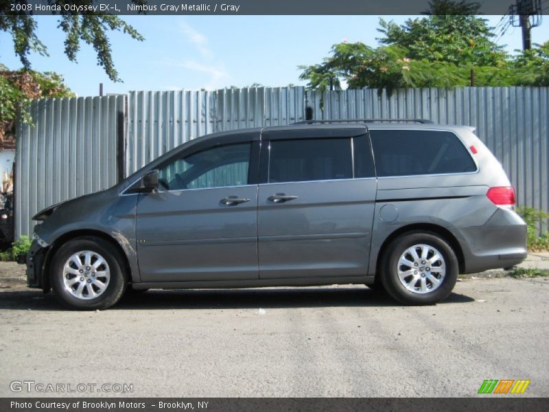 Nimbus Gray Metallic / Gray 2008 Honda Odyssey EX-L