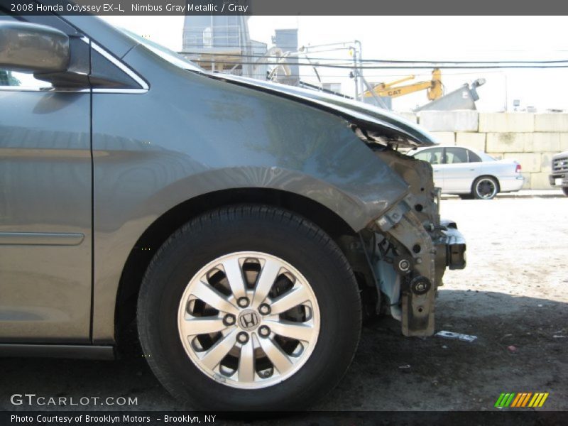 Nimbus Gray Metallic / Gray 2008 Honda Odyssey EX-L