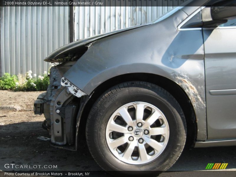 Nimbus Gray Metallic / Gray 2008 Honda Odyssey EX-L