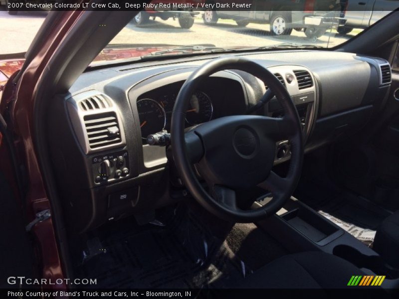 Deep Ruby Red Metallic / Very Dark Pewter 2007 Chevrolet Colorado LT Crew Cab