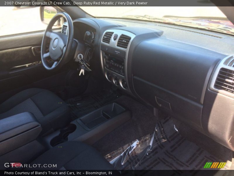 Deep Ruby Red Metallic / Very Dark Pewter 2007 Chevrolet Colorado LT Crew Cab