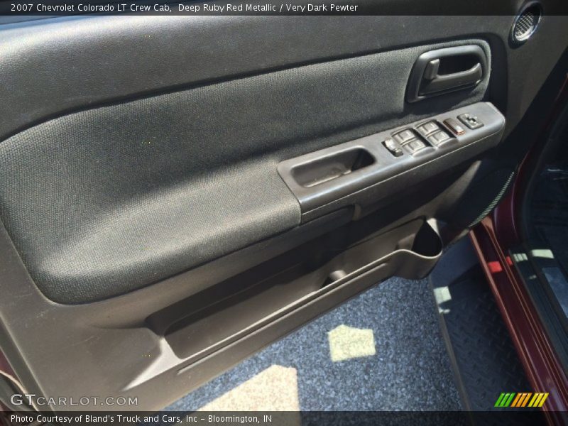 Deep Ruby Red Metallic / Very Dark Pewter 2007 Chevrolet Colorado LT Crew Cab