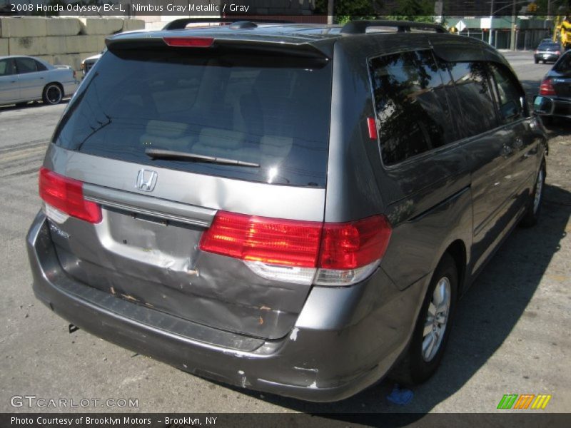 Nimbus Gray Metallic / Gray 2008 Honda Odyssey EX-L