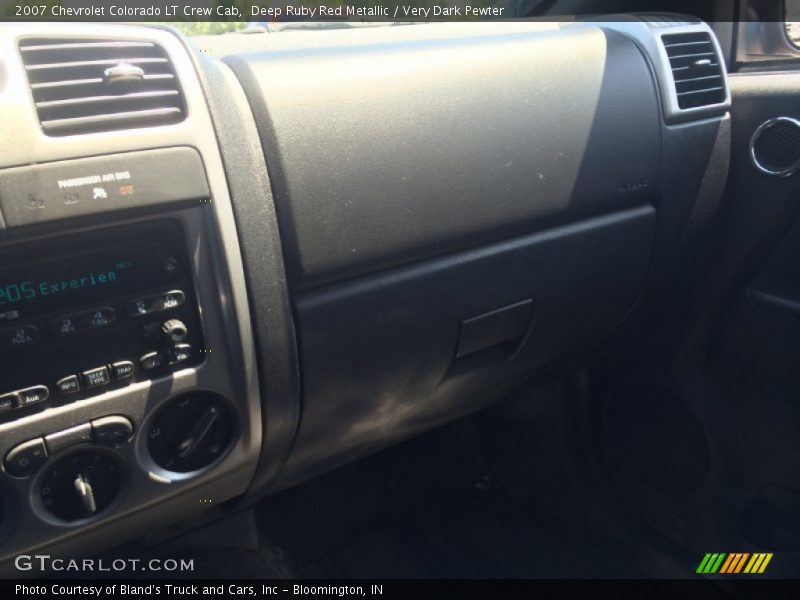 Deep Ruby Red Metallic / Very Dark Pewter 2007 Chevrolet Colorado LT Crew Cab