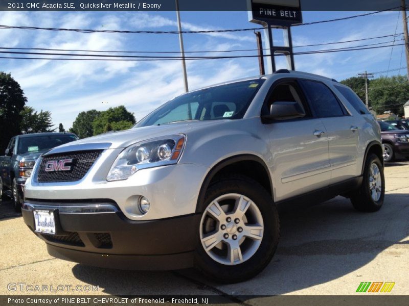 Quicksilver Metallic / Ebony 2011 GMC Acadia SLE