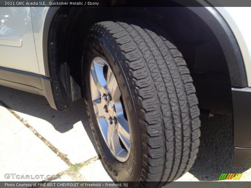 Quicksilver Metallic / Ebony 2011 GMC Acadia SLE