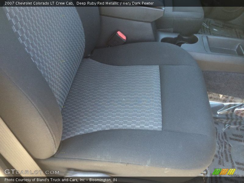 Deep Ruby Red Metallic / Very Dark Pewter 2007 Chevrolet Colorado LT Crew Cab
