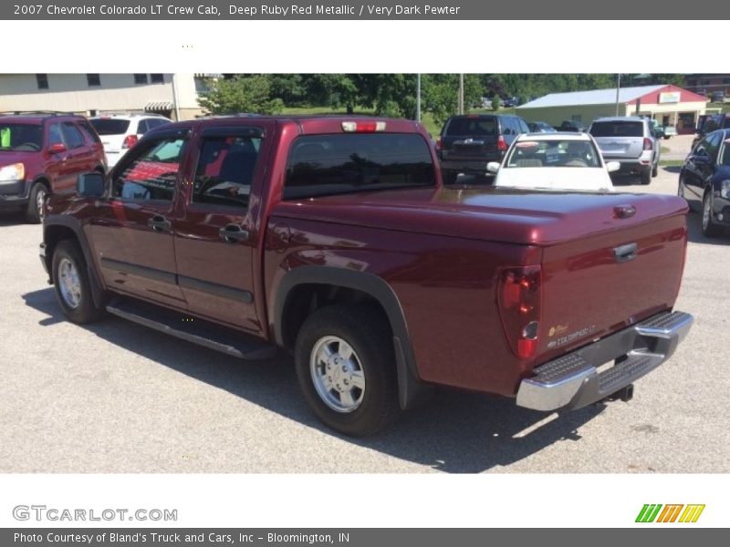 Deep Ruby Red Metallic / Very Dark Pewter 2007 Chevrolet Colorado LT Crew Cab