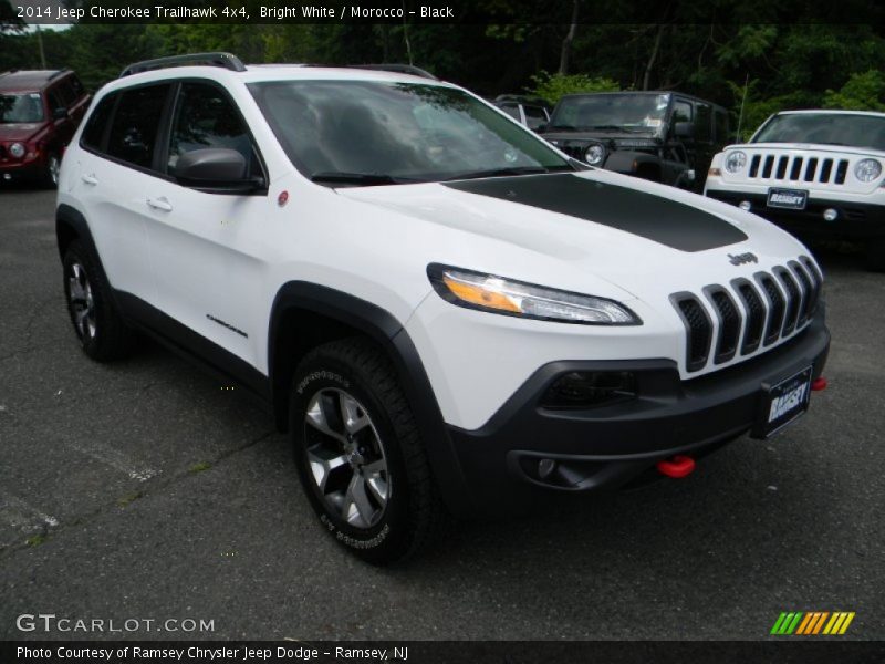 Bright White / Morocco - Black 2014 Jeep Cherokee Trailhawk 4x4