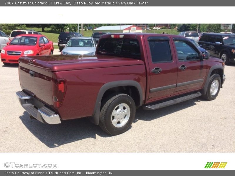 Deep Ruby Red Metallic / Very Dark Pewter 2007 Chevrolet Colorado LT Crew Cab