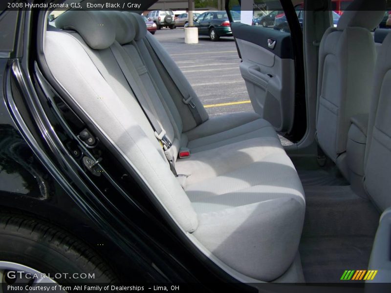 Ebony Black / Gray 2008 Hyundai Sonata GLS