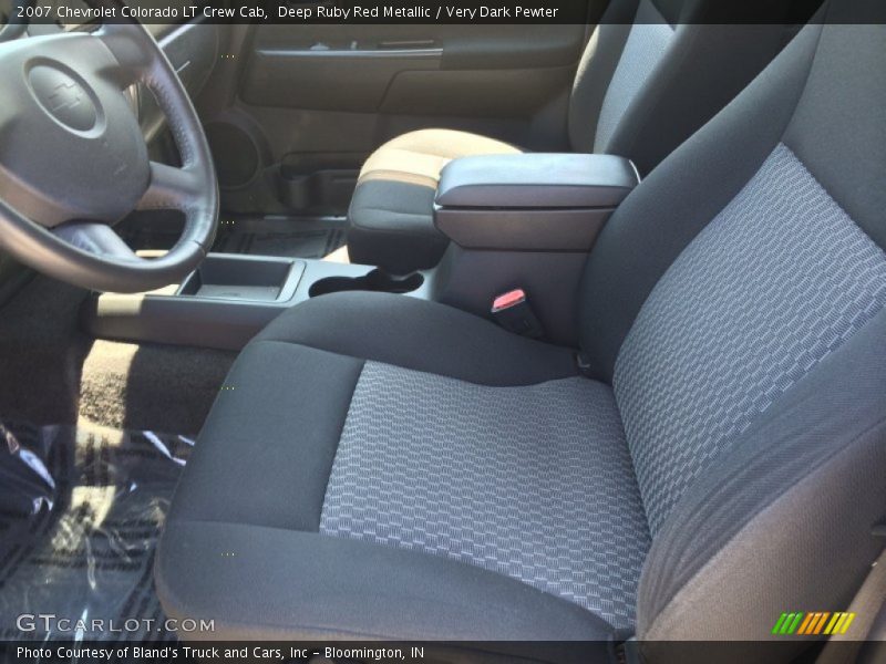 Deep Ruby Red Metallic / Very Dark Pewter 2007 Chevrolet Colorado LT Crew Cab