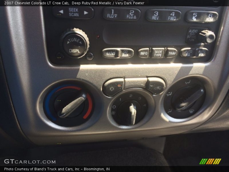 Deep Ruby Red Metallic / Very Dark Pewter 2007 Chevrolet Colorado LT Crew Cab