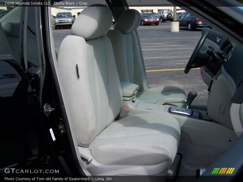 Ebony Black / Gray 2008 Hyundai Sonata GLS
